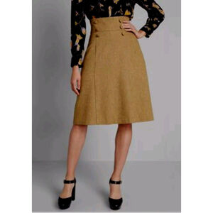 Modcloth Tan Mini Skirt